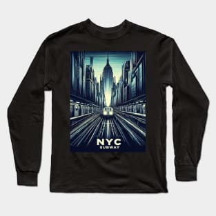 New York Subway NYC Subway Train Long Sleeve T-Shirt